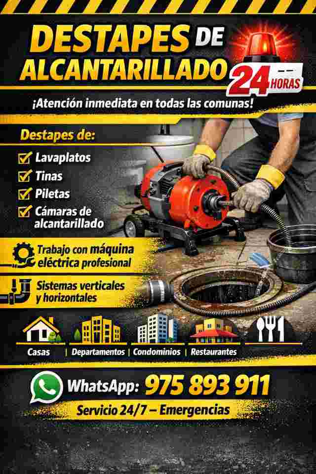 GasfiterMaipu.cl Destape camaras de alcantarillado Maipu